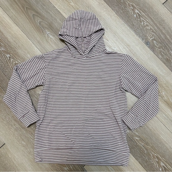 Tiny Button Apparel Bamboo Stripe Hoodie Kids (7/8) | Made in Canada - Picture 1 of 3